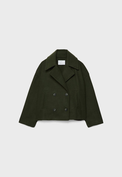 April | Women's Oversized Double-Breasted Short Jacket - Image 8