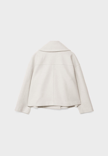 April | Women's Oversized Double-Breasted Short Jacket - Image 3