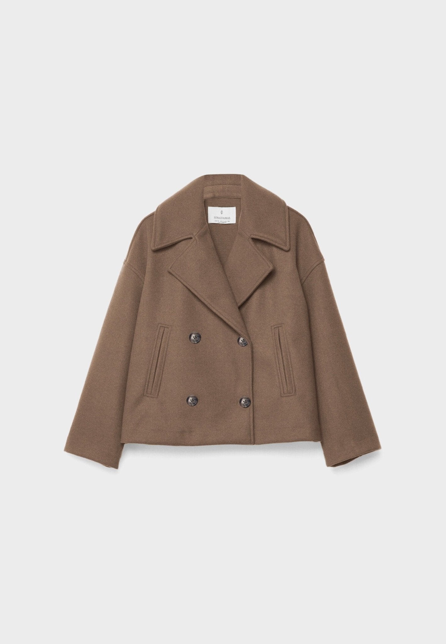 April | Women's Oversized Double-Breasted Short Jacket - Image 20