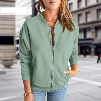Scarlett | Women's Zip-Up Bomber Jacket - Image 1