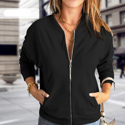 Scarlett | Women's Zip-Up Bomber Jacket - Image 6