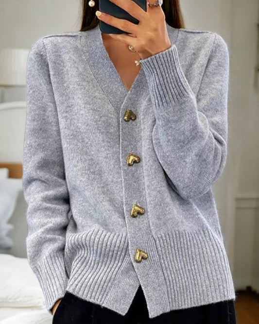 Chelsea | Women's V-Neck Cardigan Sweater - Image 1