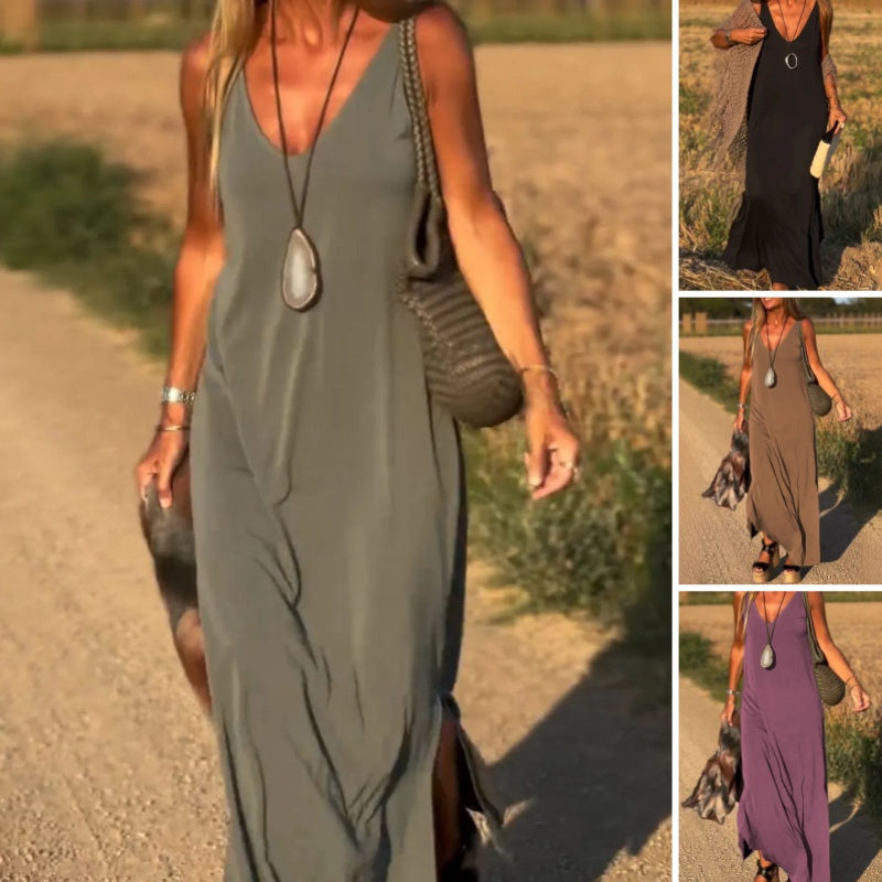 Lana | Elegant Amber Maxi Dress for Every Occasion - Image 8
