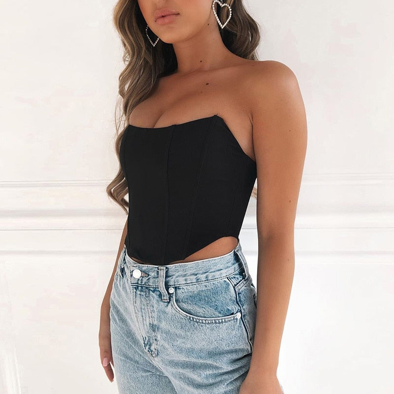Image of Theresa | Women's Strapless Fitted Top