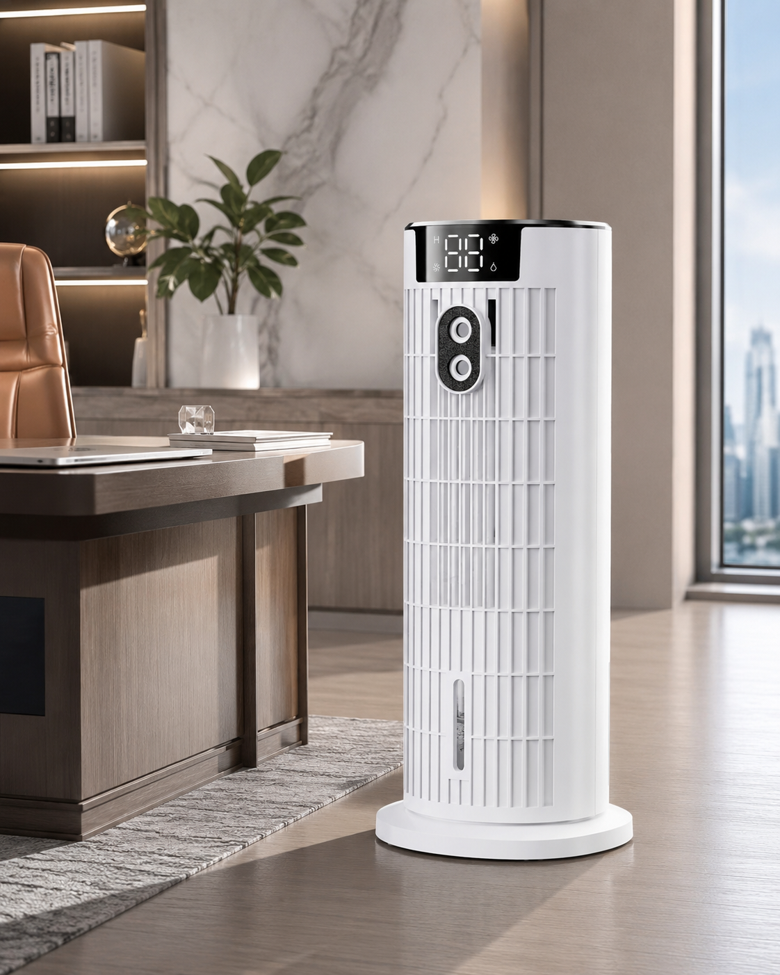 Tower Fan Air Cooler with Humidifier and Remote