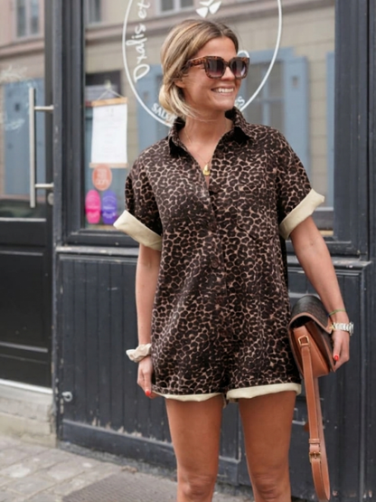 Tracy | Trendy Mini Cheetah Printed Romper for Casual Chic - Image 2