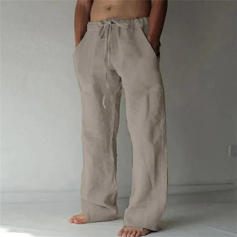 Jay | Men's Stylish Comfortable Baggy Linen Pants - Image 5