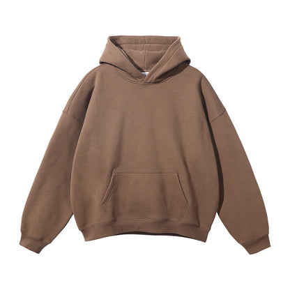Unisex Loose-Fit Organic Cotton Hoodie with Kangaroo Pocket