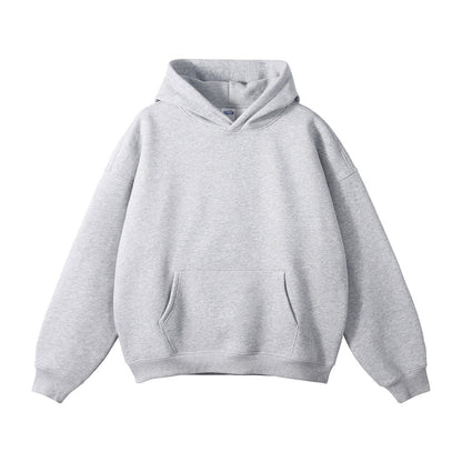 Unisex Loose-Fit Organic Cotton Hoodie with Kangaroo Pocket