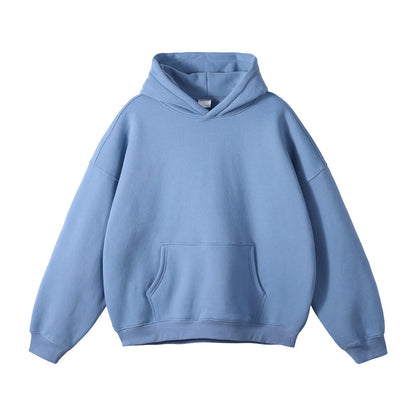 Unisex Loose-Fit Organic Cotton Hoodie with Kangaroo Pocket