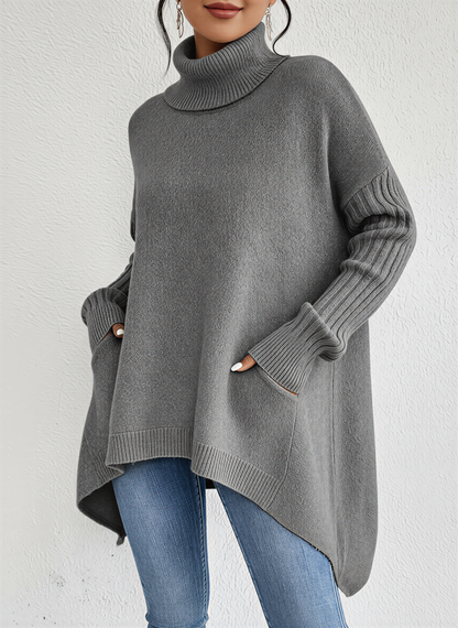 Kristin | Women's Oversized Turtleneck Sweater - Image 2