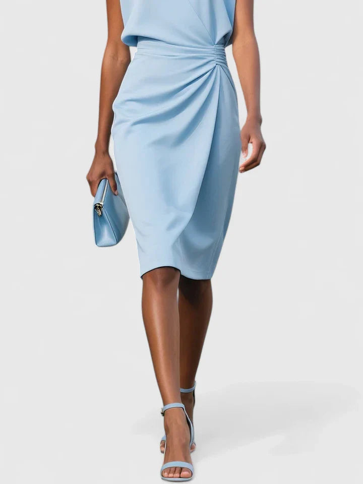 Image of Valerie | Women's Sleeveless Wrap Midi Dress