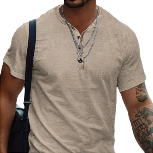 Clinton | Classic Crew Neck T-Shirt in Solid Colors - Image 1