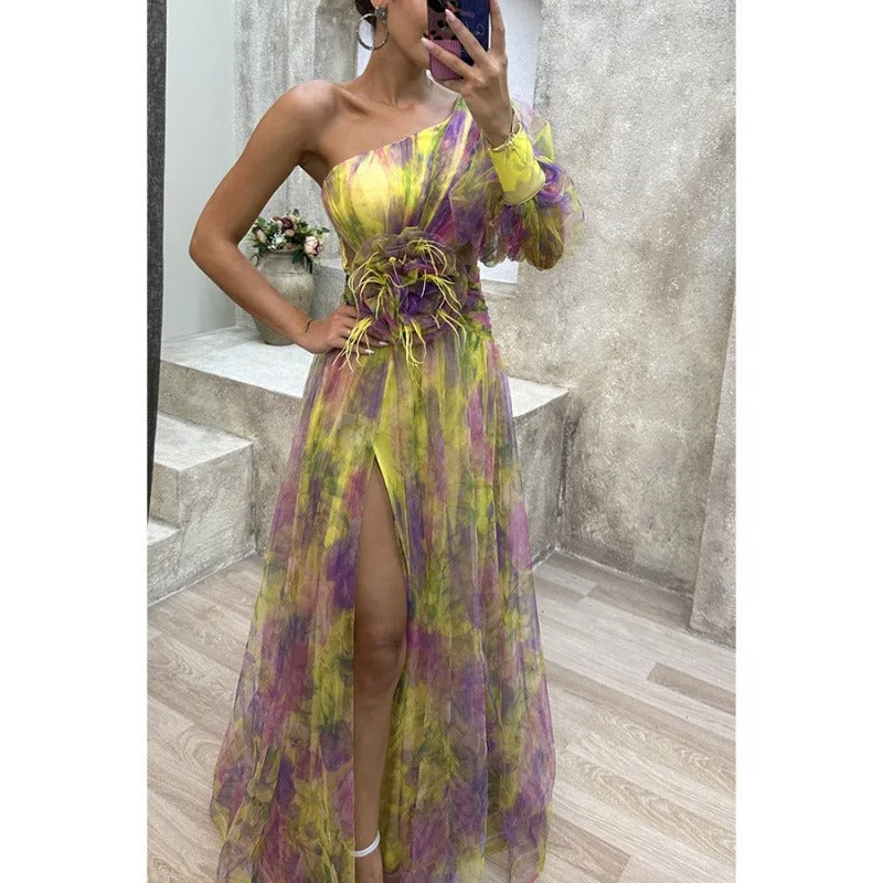 Norma | Elegant ORNELLA Maxi Dress in Sheer Floral Design - Image 2