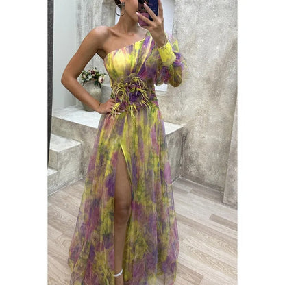 Norma | Elegant ORNELLA Maxi Dress in Sheer Floral Design - Image 2