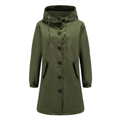Norma | Women's Hooded Long Coat - Image 5
