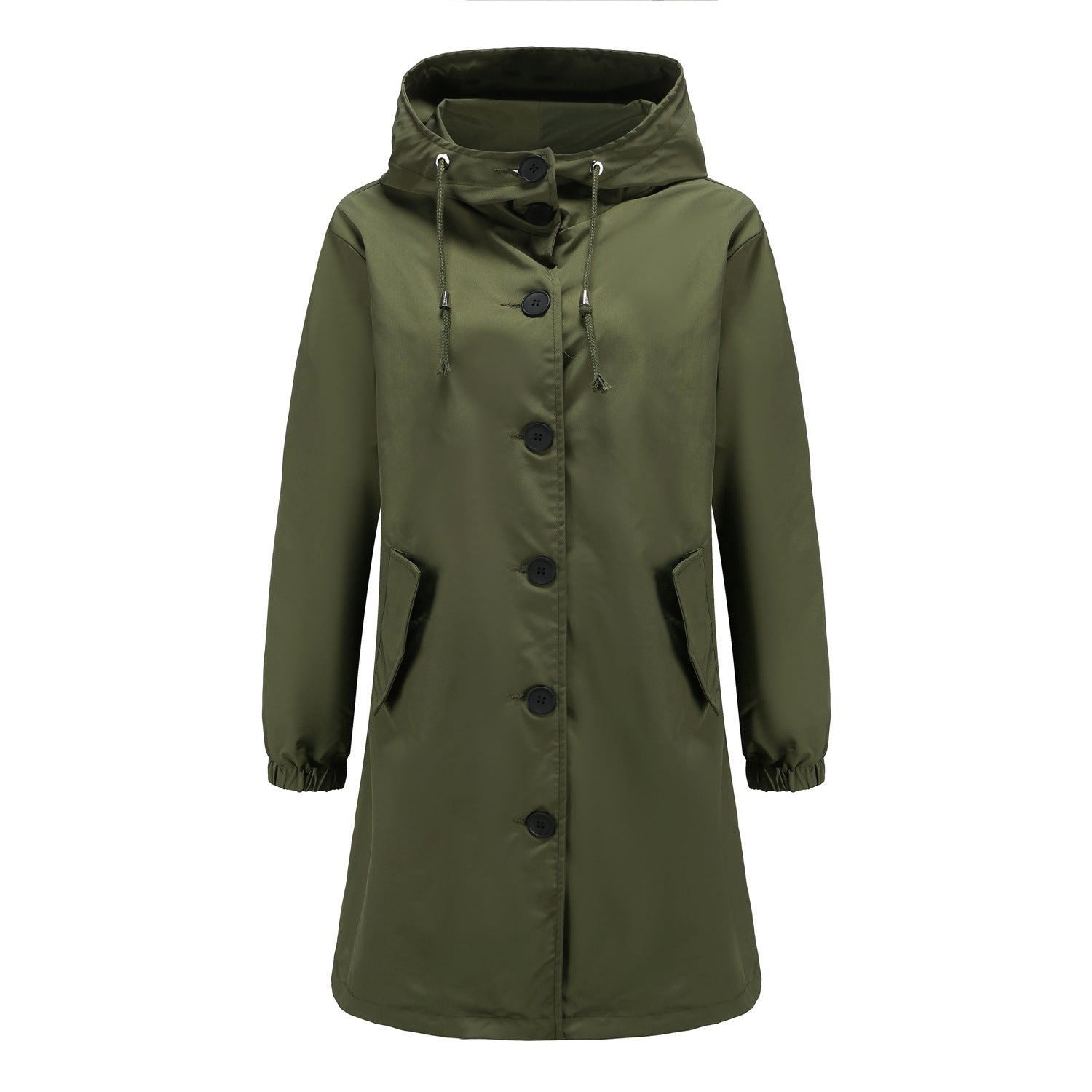 Nia | Women's Hooded A-Line Coat - Image 5