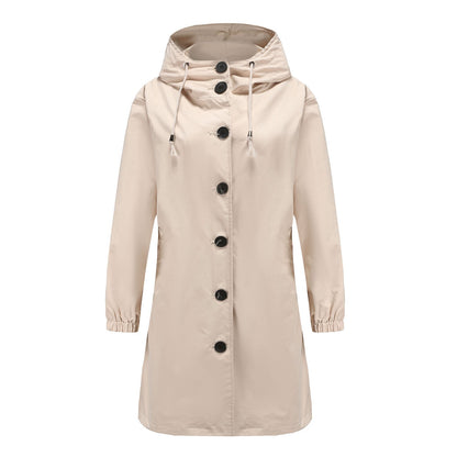 Norma | Women's Hooded Long Coat - Image 1