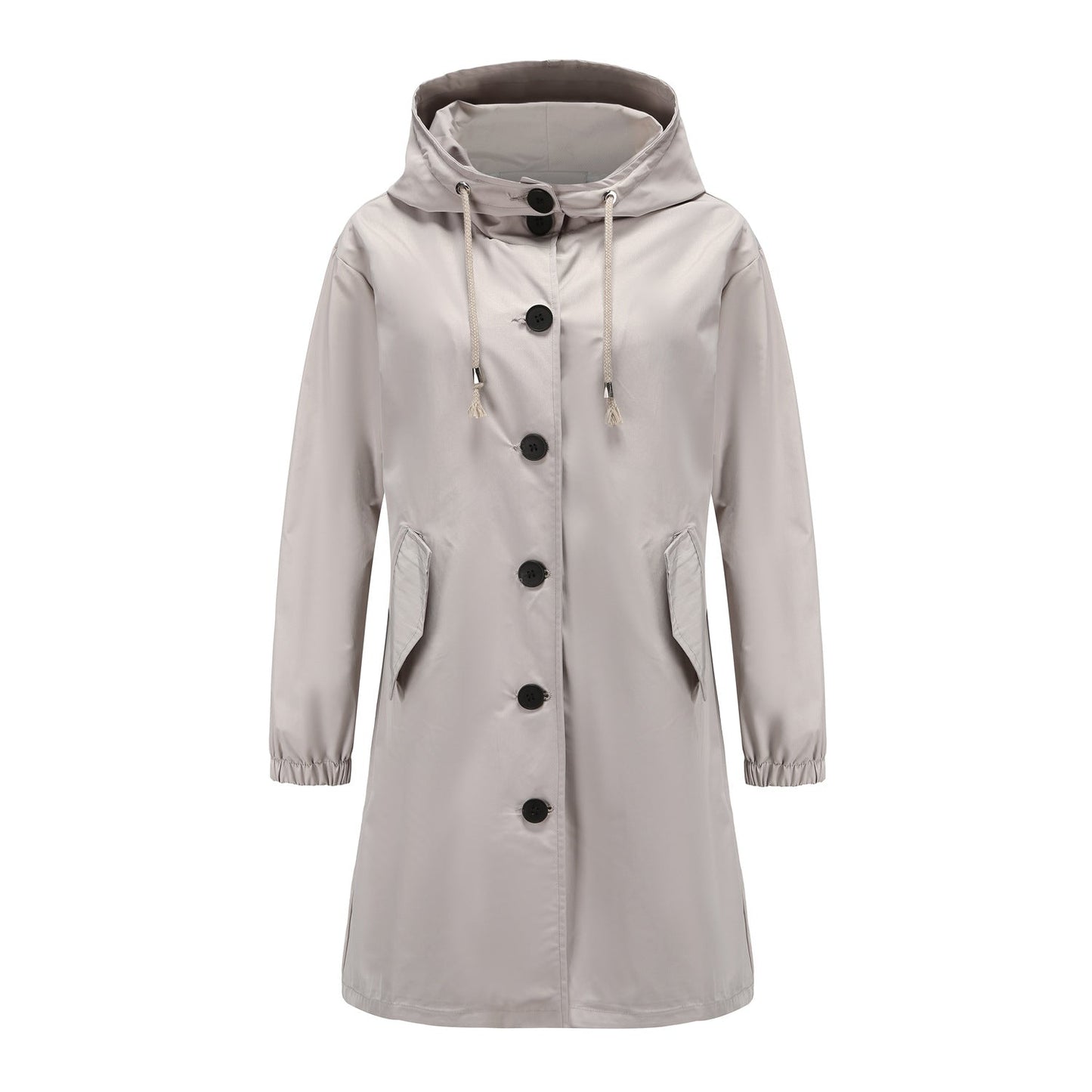 Nia | Women's Hooded A-Line Coat - Image 4