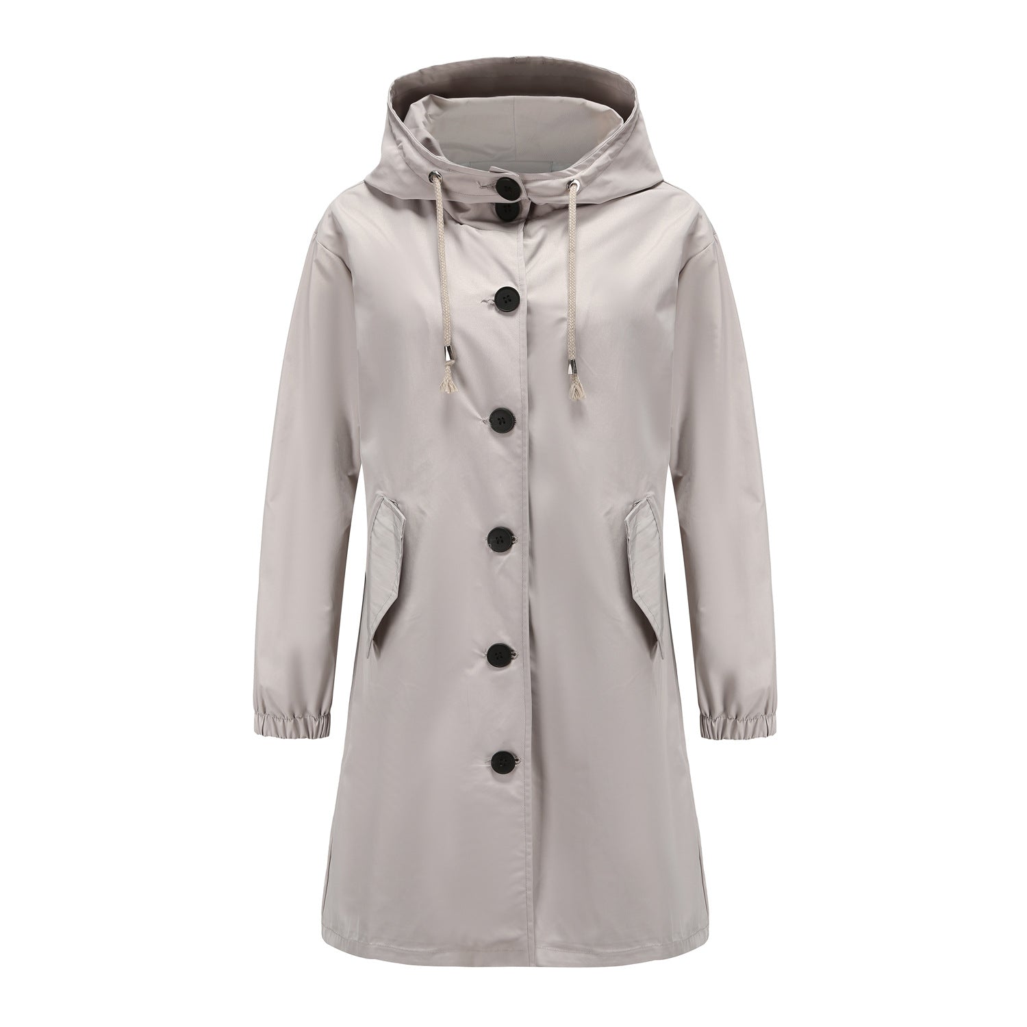 Nia | Women's Hooded A-Line Coat - Image 4