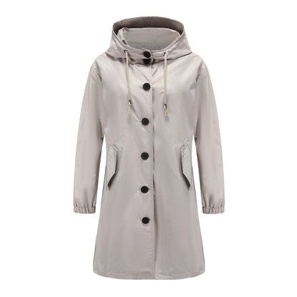 Norma | Women's Hooded Long Coat - Image 2