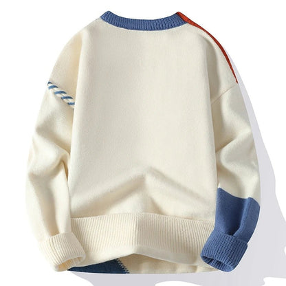 John | Men's Color Block Knit Sweater - Image 4