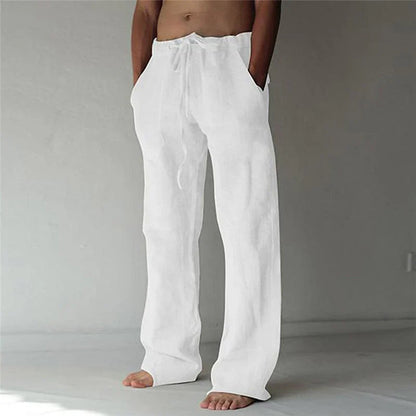 Jay | Men's Stylish Comfortable Baggy Linen Pants - Image 1