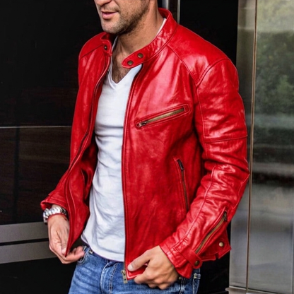 Will | Men's Slim Fit Faux Leather Jacket - Image 1