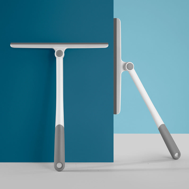 Window and Shower Squeegee with Silicone Blade, Pivoting Joint and Ergonomic Non-Slip Handle