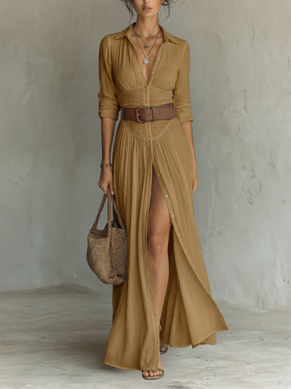 Women's Button-Down Maxi Dress