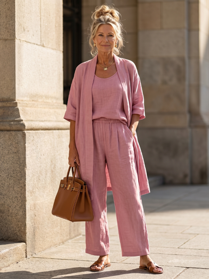 Women's Cropped Loungewear Set