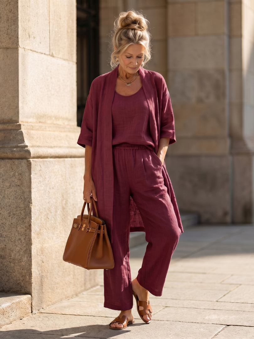 Women's Cropped Loungewear Set