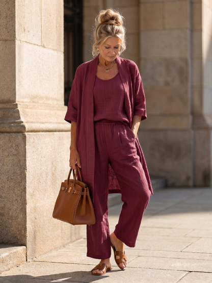 Women's Cropped Loungewear Set