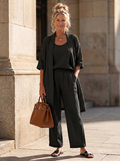 Women's Cropped Loungewear Set