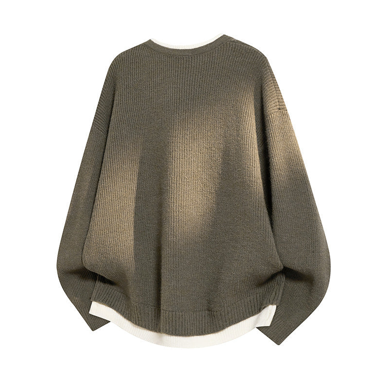Women's Elegant Casual V-Neck Loose-Fit Sweater