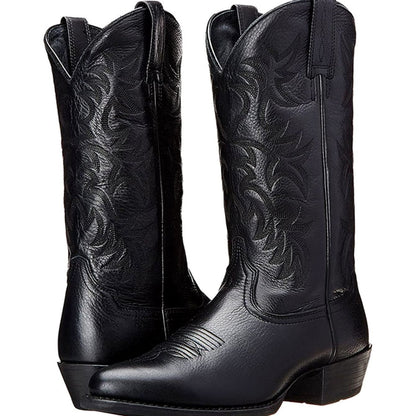 Women's Embroidered Western Cowboy Mid-Calf Boots