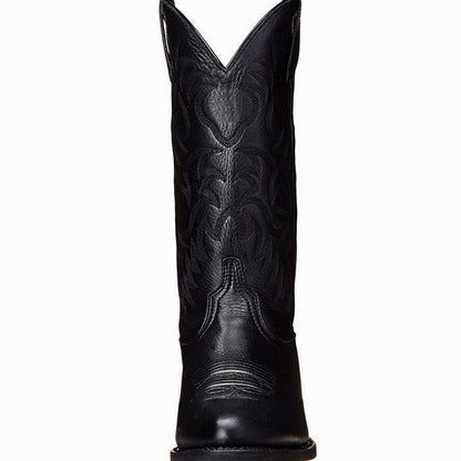 Women's Embroidered Western Cowboy Mid-Calf Boots