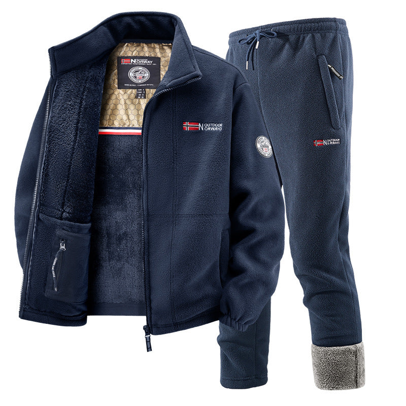 Women's Fleece Jacket and Jogging Pants Set
