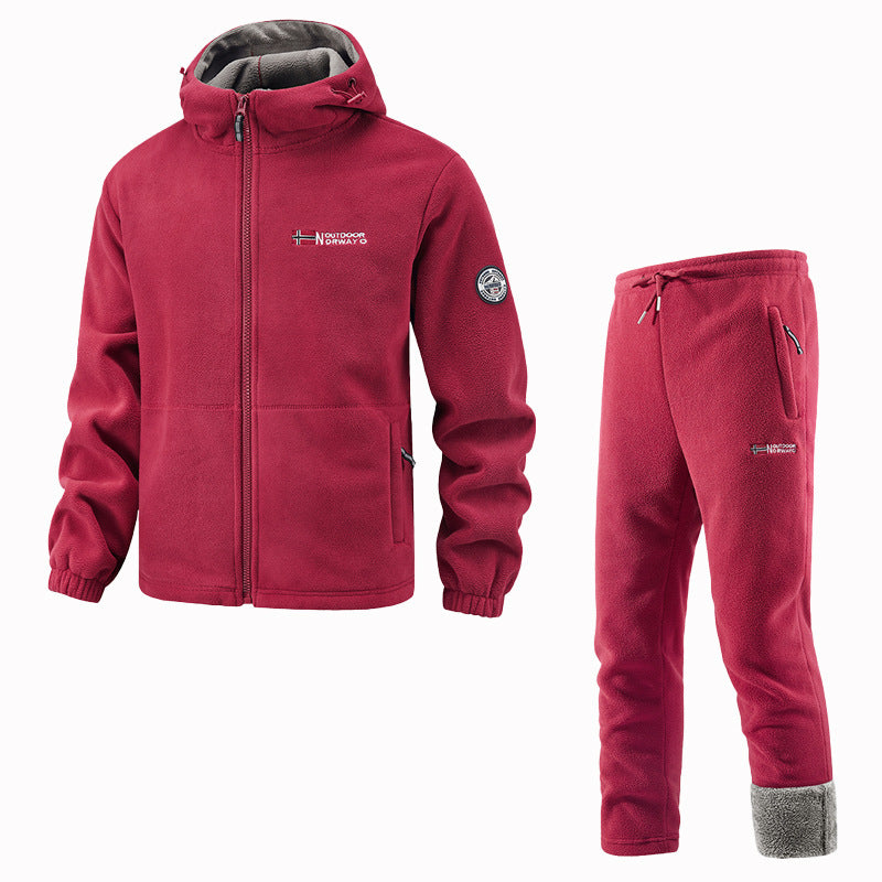 Women's Fleece Jacket and Jogging Pants Set