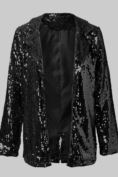 Women's Glittering Sequin Blazer