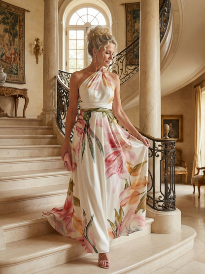 Women's Halter Maxi Dress