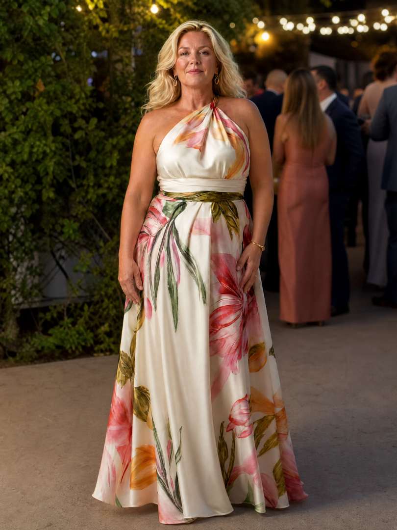 Women's Halter Maxi Dress