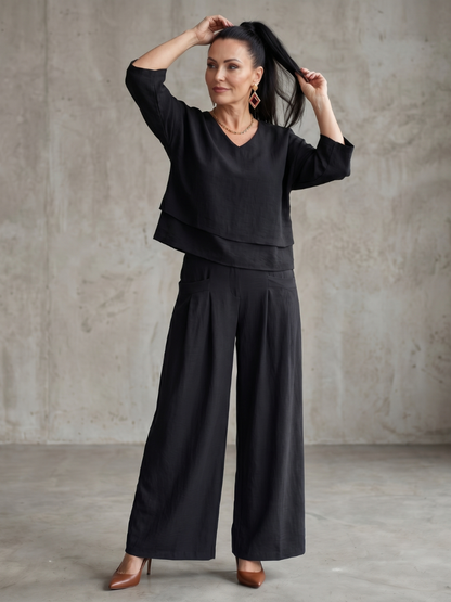 Women's Layered Loungewear Set