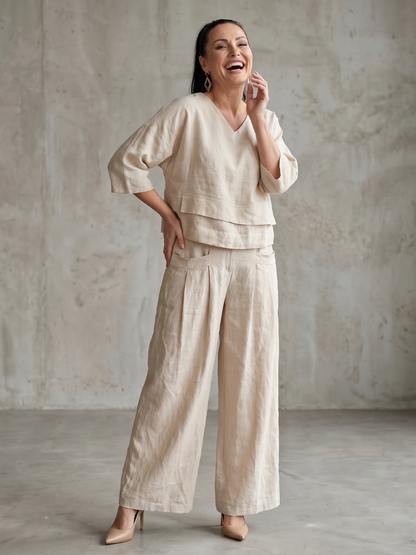 Women's Layered Loungewear Set