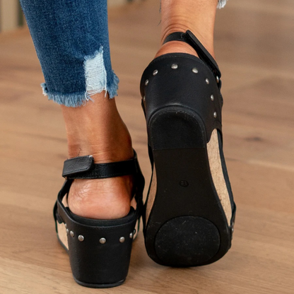 Women's Orthopedic Studded Wedge Sandals