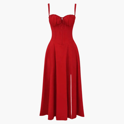 Women's Sweetheart A-Line Midi Dress