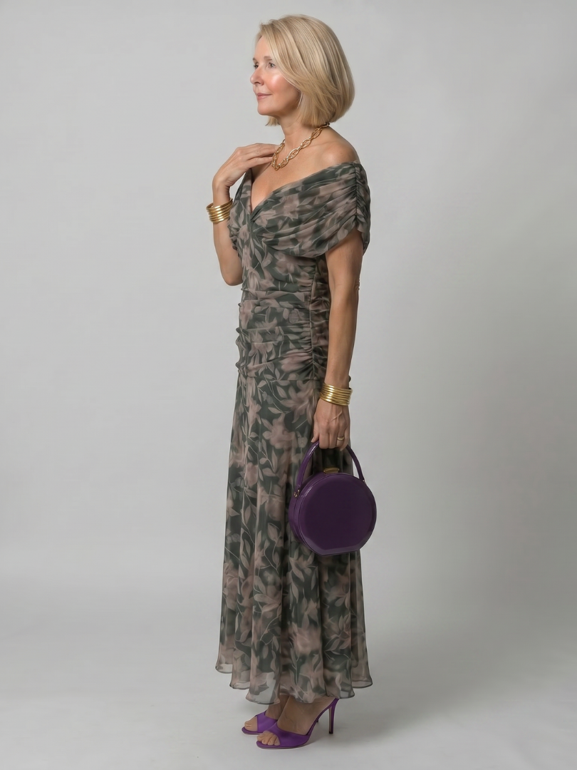 Women's V-Neck Maxi Dress