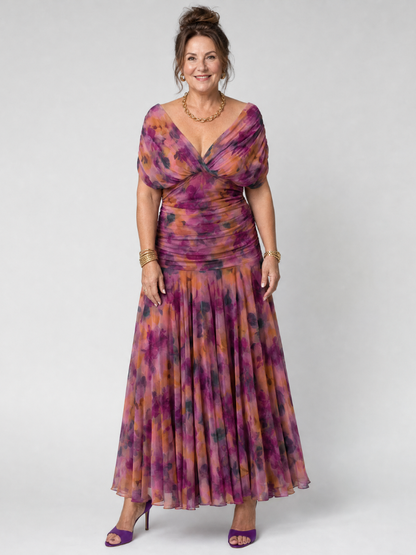 Women's V-Neck Maxi Dress