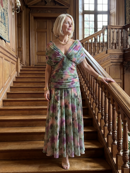Women's V-Neck Maxi Dress
