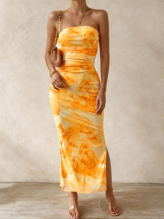 Ava | Striking Strapless Selvaggia Maxi Dress for Summer Nights - Image 1